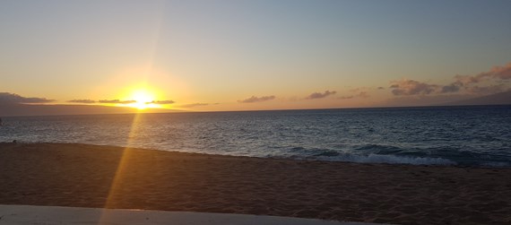 Solnedgang Fra Hawaii Eget Billede